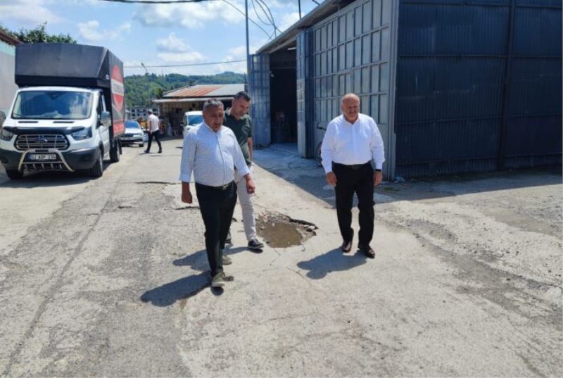 SANAYİ SİTESİNDE İKİNCİ ETAP SICAK ASFALT ÇALIŞMALARI